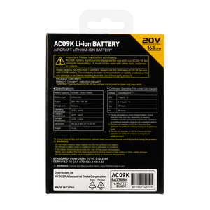 20V LI-Ion Battery System for AIRCRAFT High-Vis Fan-Cooled Vest